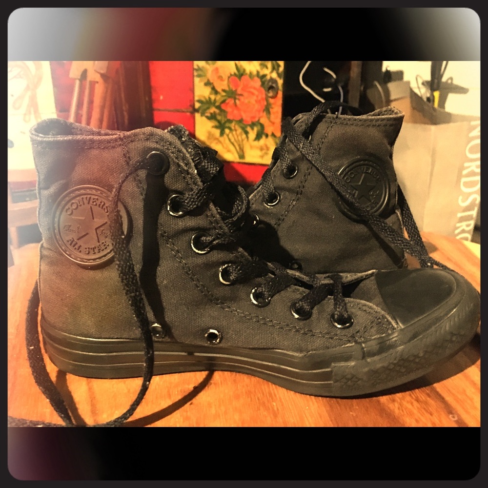Black Converse shoes